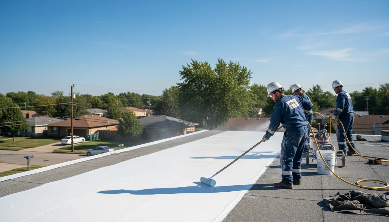 Commercial roof coating in Freehold, NY near me